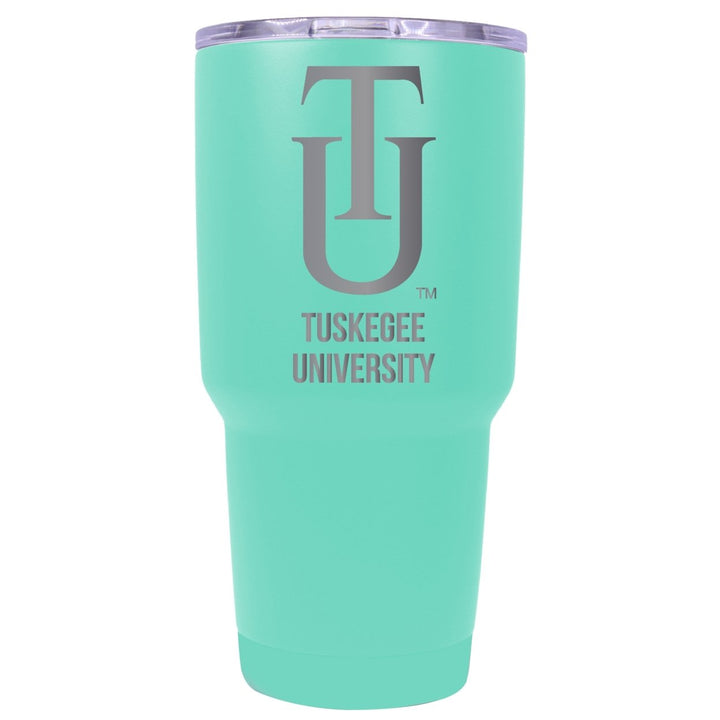 Tuskegee University 24 oz Laser Engraved Stainless Steel Insulated Tumbler - Choose Your Color. Image 1