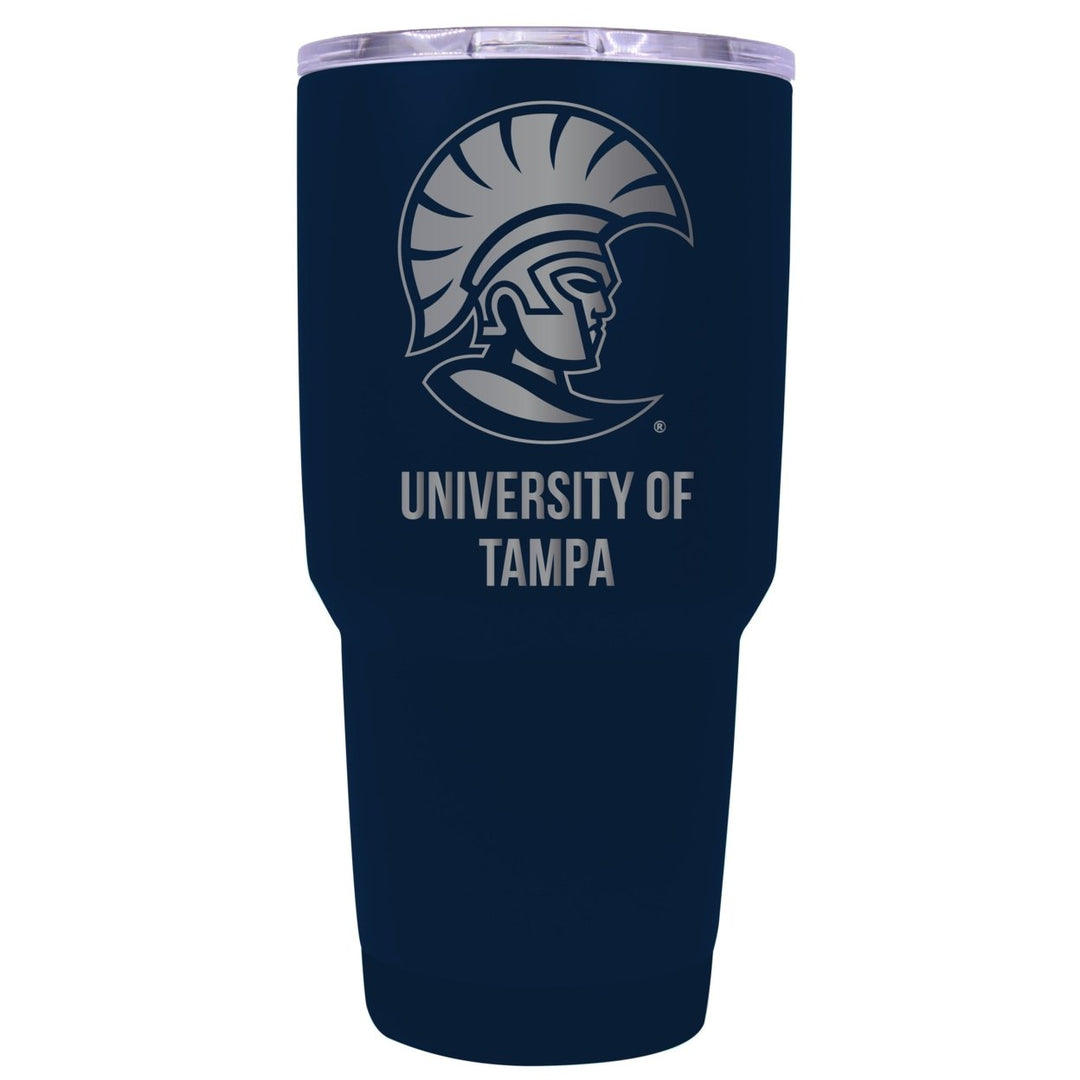 University of Tampa Spartans 24 oz Laser Engraved Stainless Steel Insulated Tumbler - Choose Your Color. Image 1