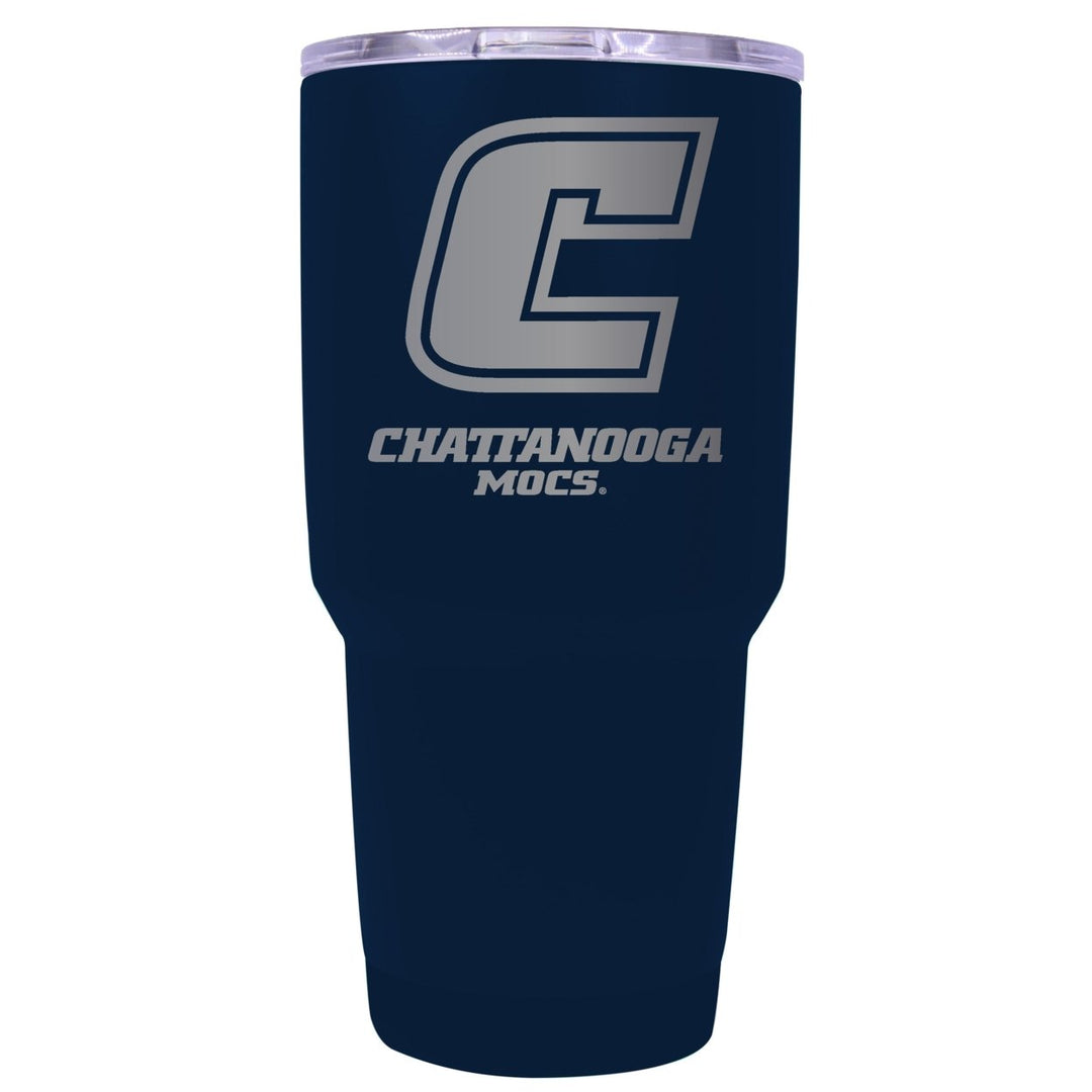 University of Tennessee at Chattanooga 24 oz Laser Engraved Stainless Steel Insulated Tumbler - Choose Your Color. Image 1