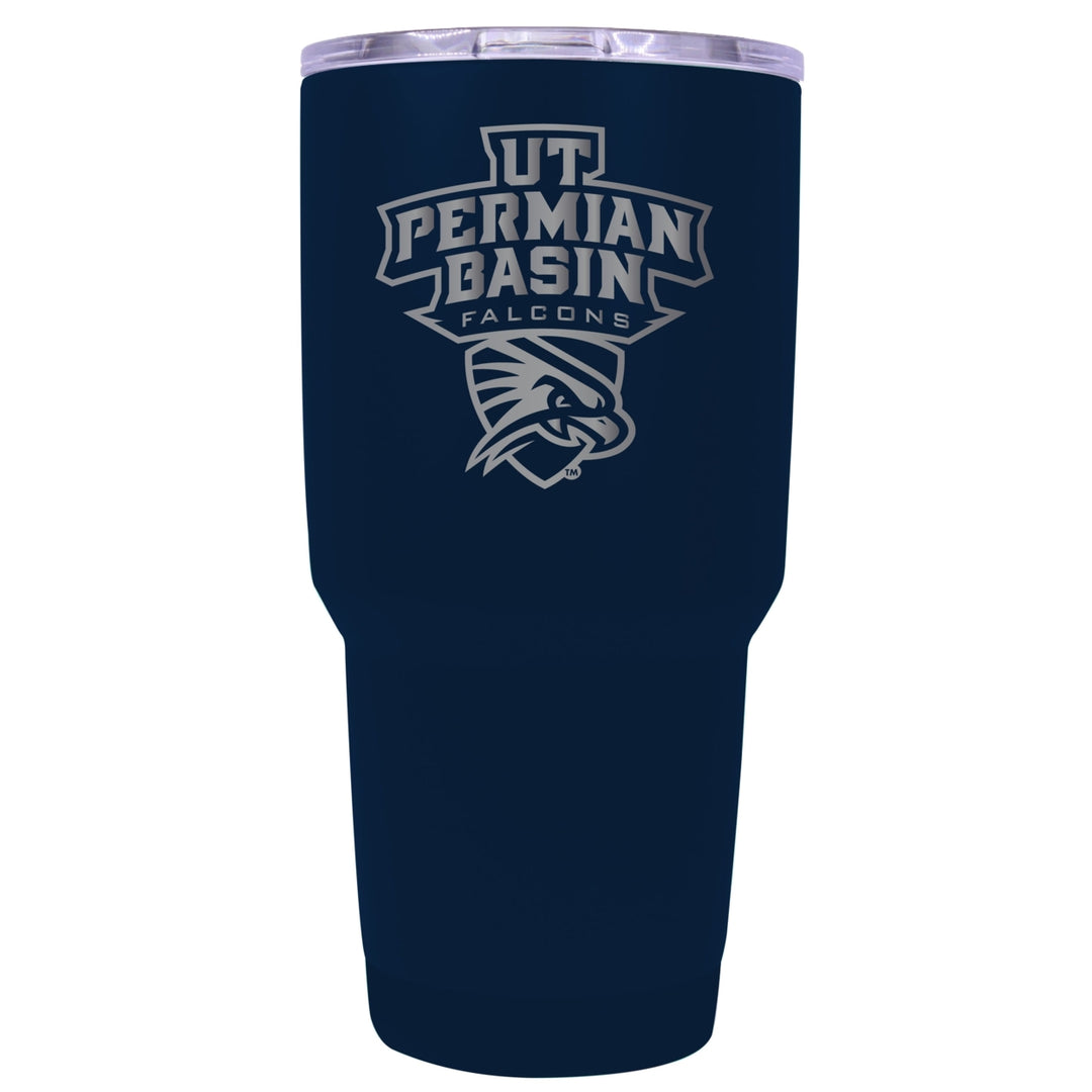 University of Texas of the Permian Basin 24 oz Laser Engraved Stainless Steel Insulated Tumbler - Choose Your Color. Image 1