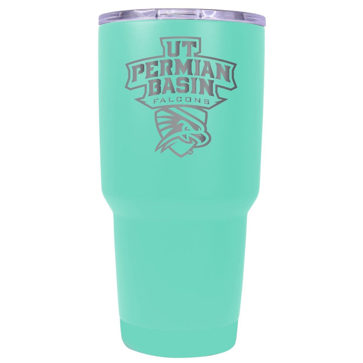 University of Texas of the Permian Basin 24 oz Laser Engraved Stainless Steel Insulated Tumbler - Choose Your Color. Image 3