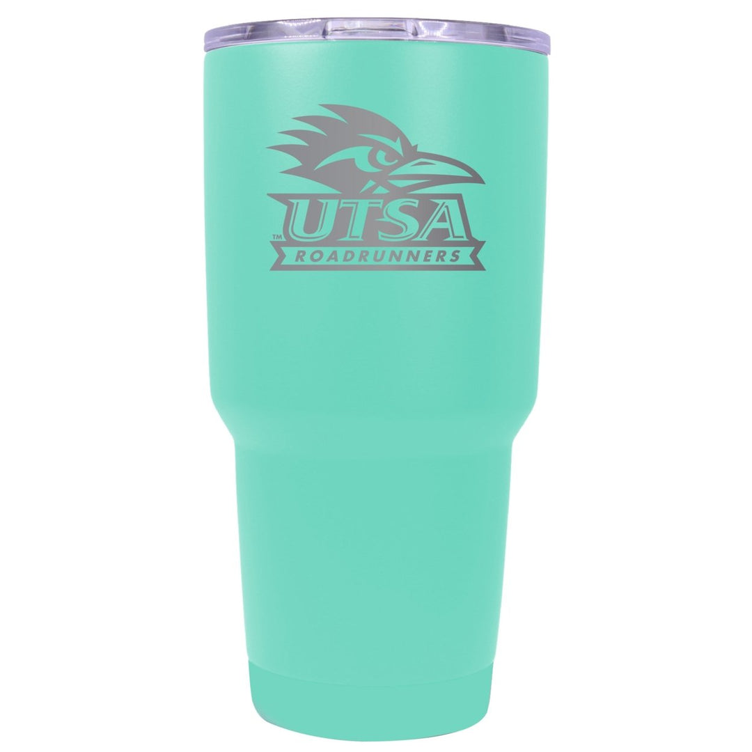 UTSA Road Runners Premium Laser Engraved Tumbler - 24oz Stainless Steel Insulated Mug Choose Your Color. Image 1