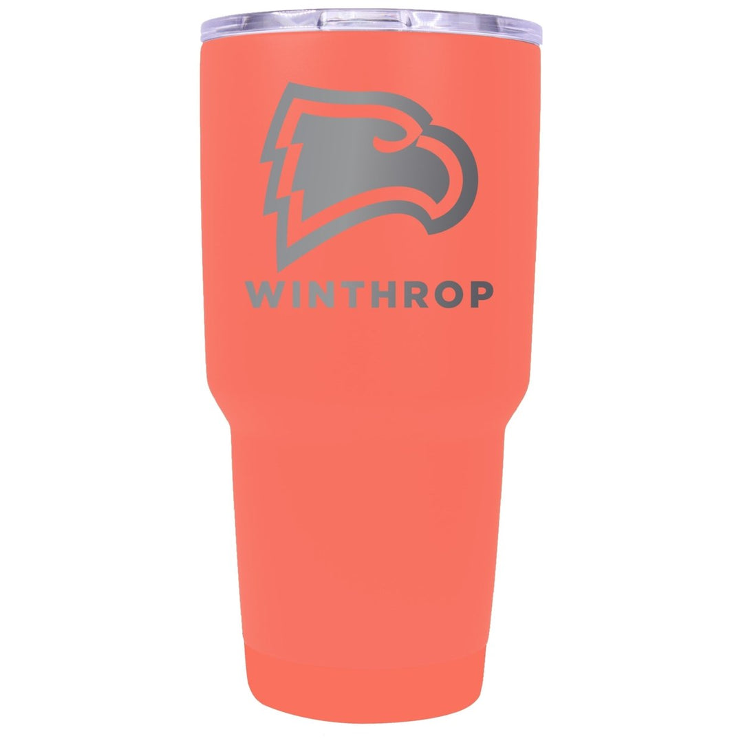 Winthrop University Premium Laser Engraved Tumbler - 24oz Stainless Steel Insulated Mug Choose Your Color. Image 1