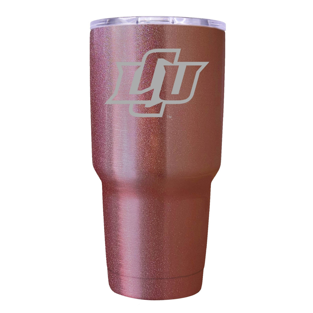 Lubbock Christian University Chaparral Premium Laser Engraved Tumbler - 24oz Stainless Steel Insulated Mug Rose Gold Image 1