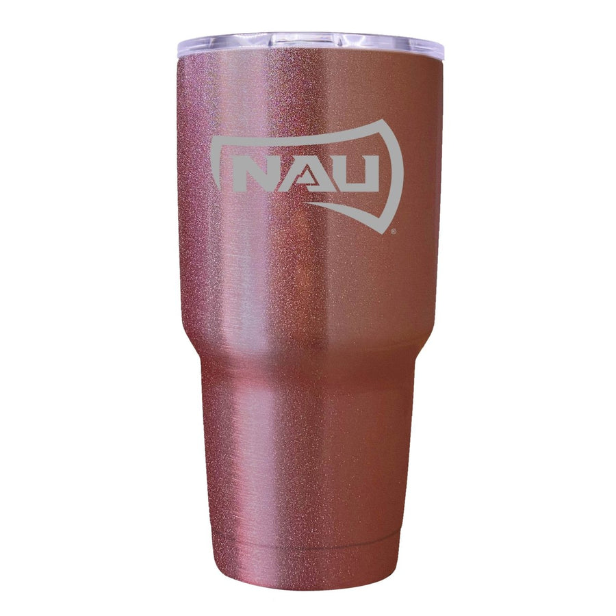 Northern Arizona University Premium Laser Engraved Tumbler - 24oz Stainless Steel Insulated Mug Rose Gold Image 1