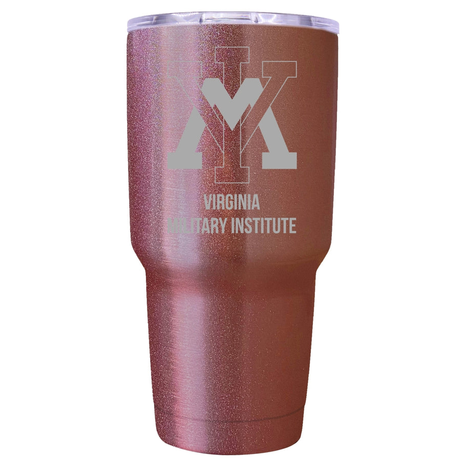 VMI Keydets Premium Laser Engraved Tumbler - 24oz Stainless Steel Insulated Mug Rose Gold Image 1