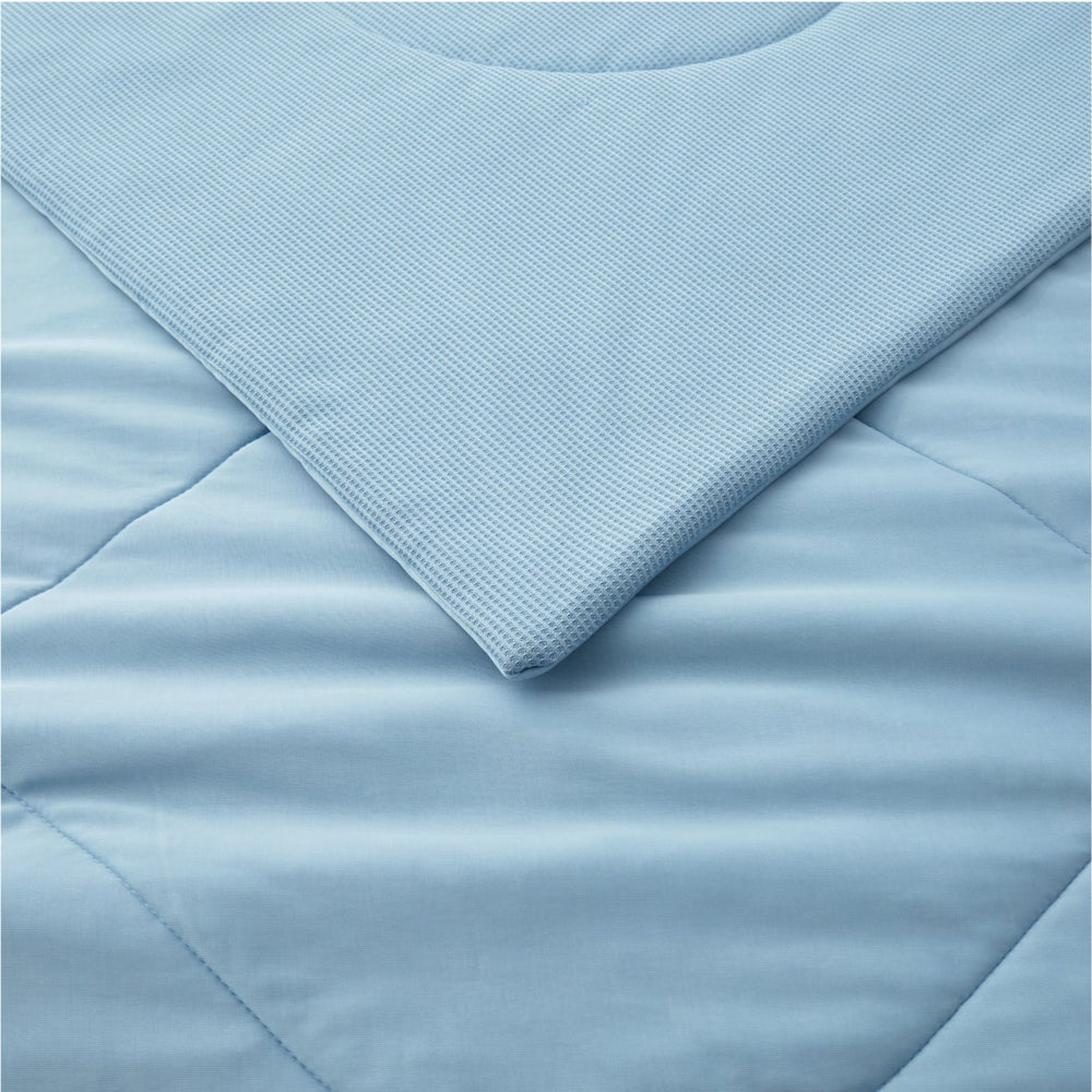 Reversible Blanket King Lightweight Blankets for Hot Sleepers, Blue, 108" x 90" Image 2