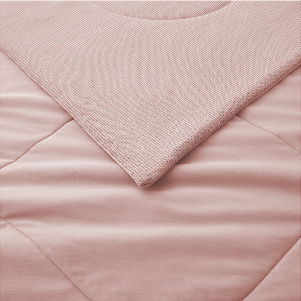 Oversize Blanket, 90" x 90" Queen Size Soft Washable Double Sided Blanket for All Season, Pink Image 2