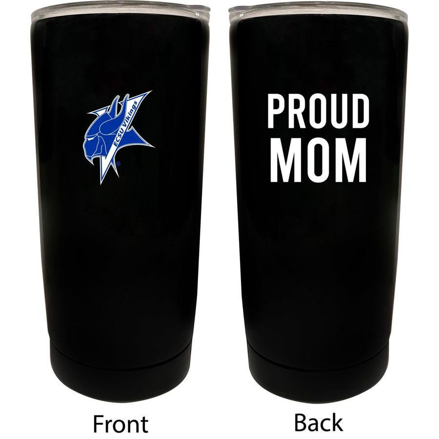 Elizabeth City State University NCAA Insulated Tumbler - 16oz Stainless Steel Travel Mug Proud Mom Design Black Image 1