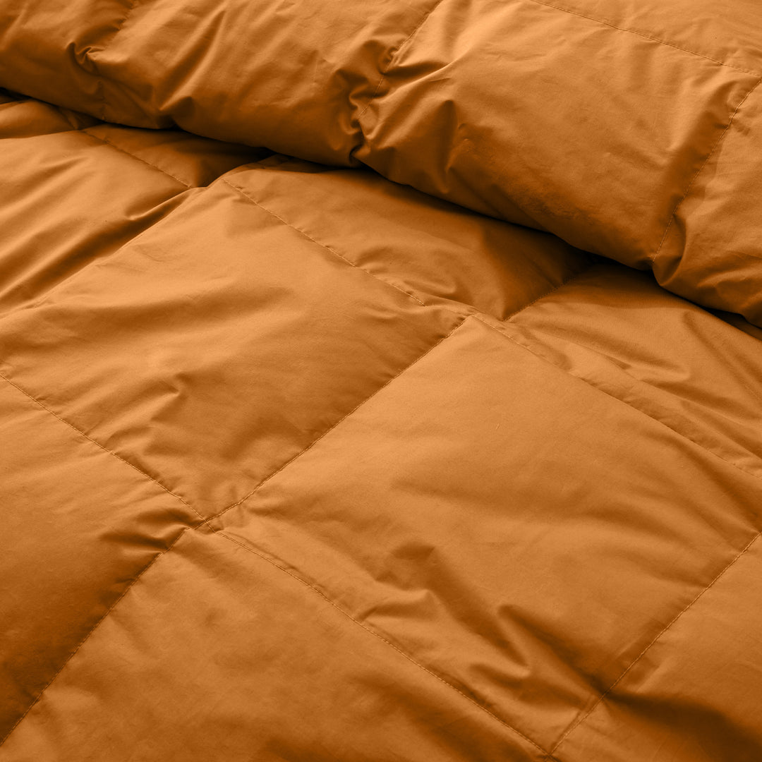 All Season Organic Cotton Comforter Filled with Goose Down and Feather Fiber King Size Image 4