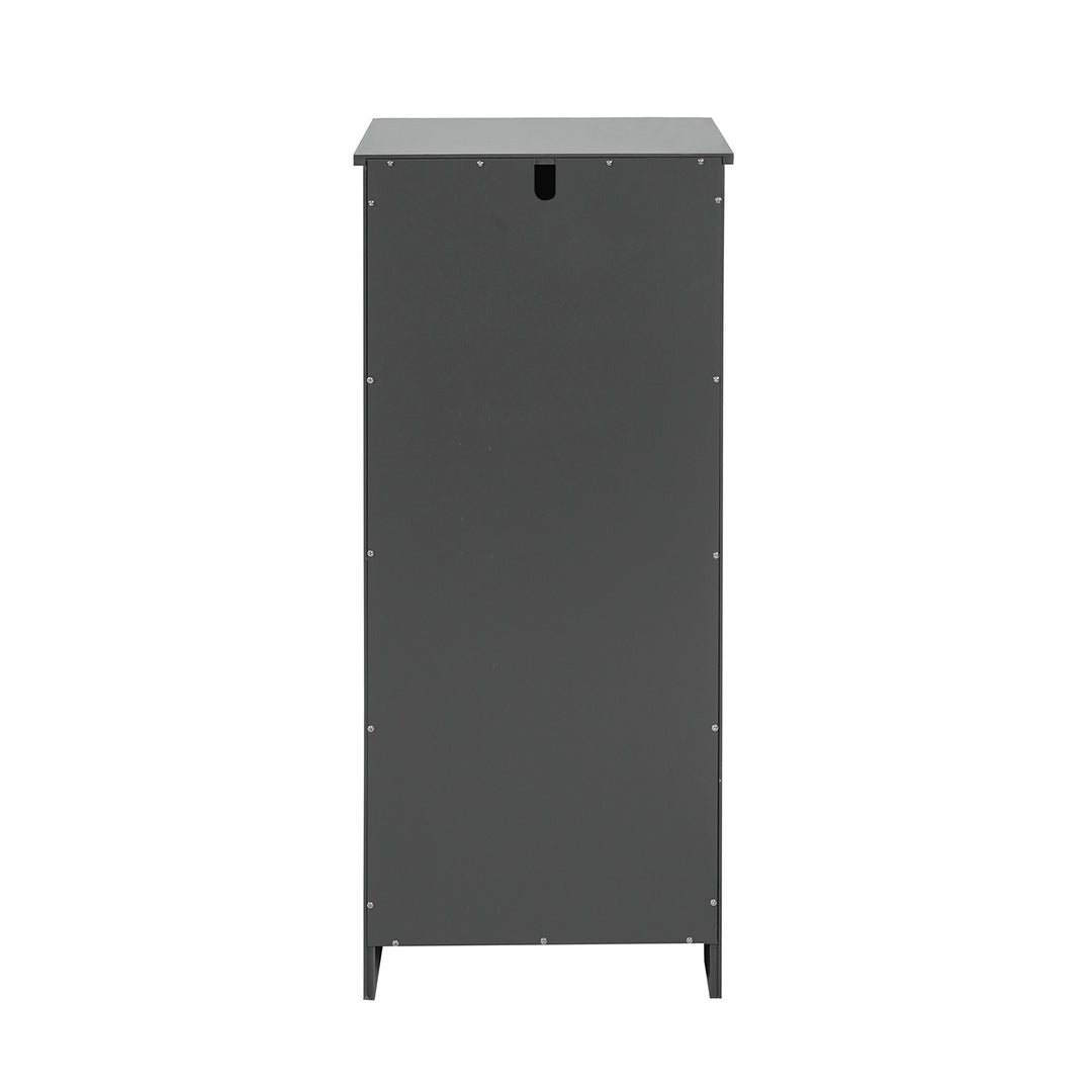 Haotian BZR21-DG, Grey Tilt-Out Laundry Sorter Cabinet, Bathroom Laundry Cabinet with Basket and Drawer, Bathroom Image 6