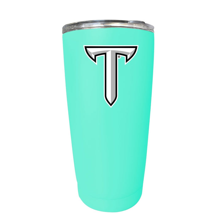 Troy University NCAA Insulated Tumbler - 16oz Stainless Steel Travel Mug Choose your Color Image 1