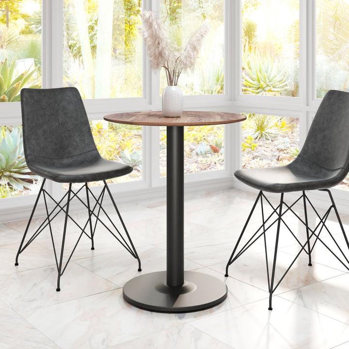 Alto Bistro Table Stylish Pedestal Design for Kitchen Living Room Office Bar Image 1