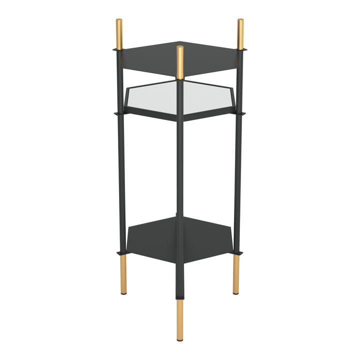 William Side Table Black and Gold Image 4