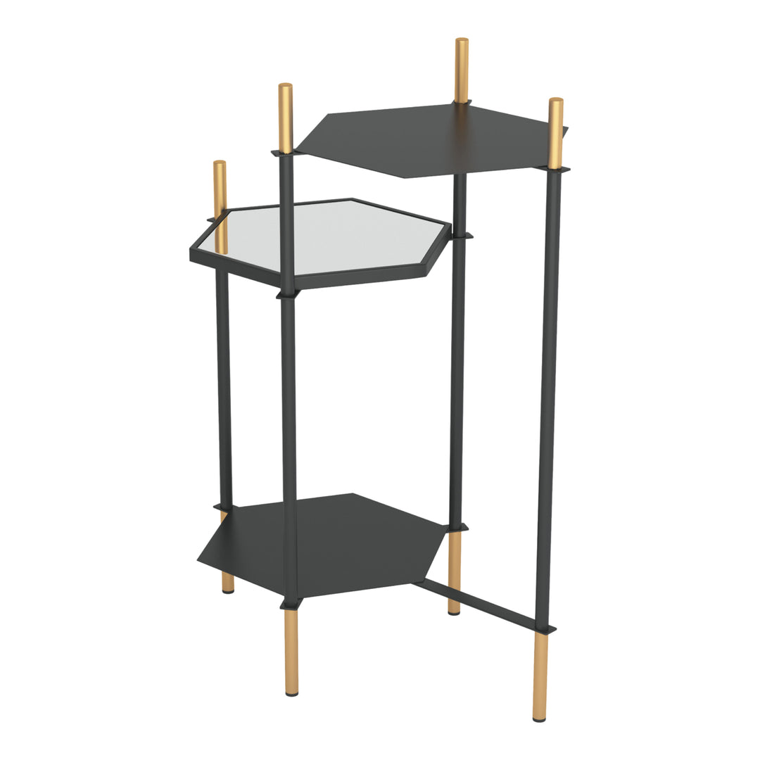 William Side Table Black and Gold Image 5