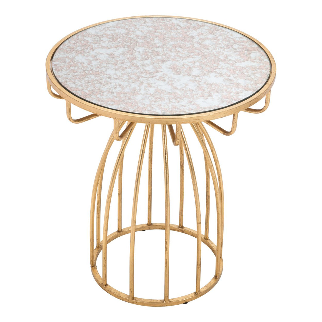 Silo Side Table Gold Image 4