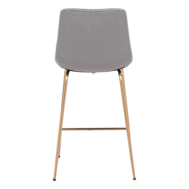 Tony Counter Stool Gold Velvet Firm Seat Modern Bar Kitchen Seating 24 Inch Image 6