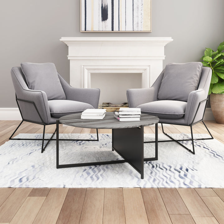 Mcbride Coffee Table Gray and Black Image 9