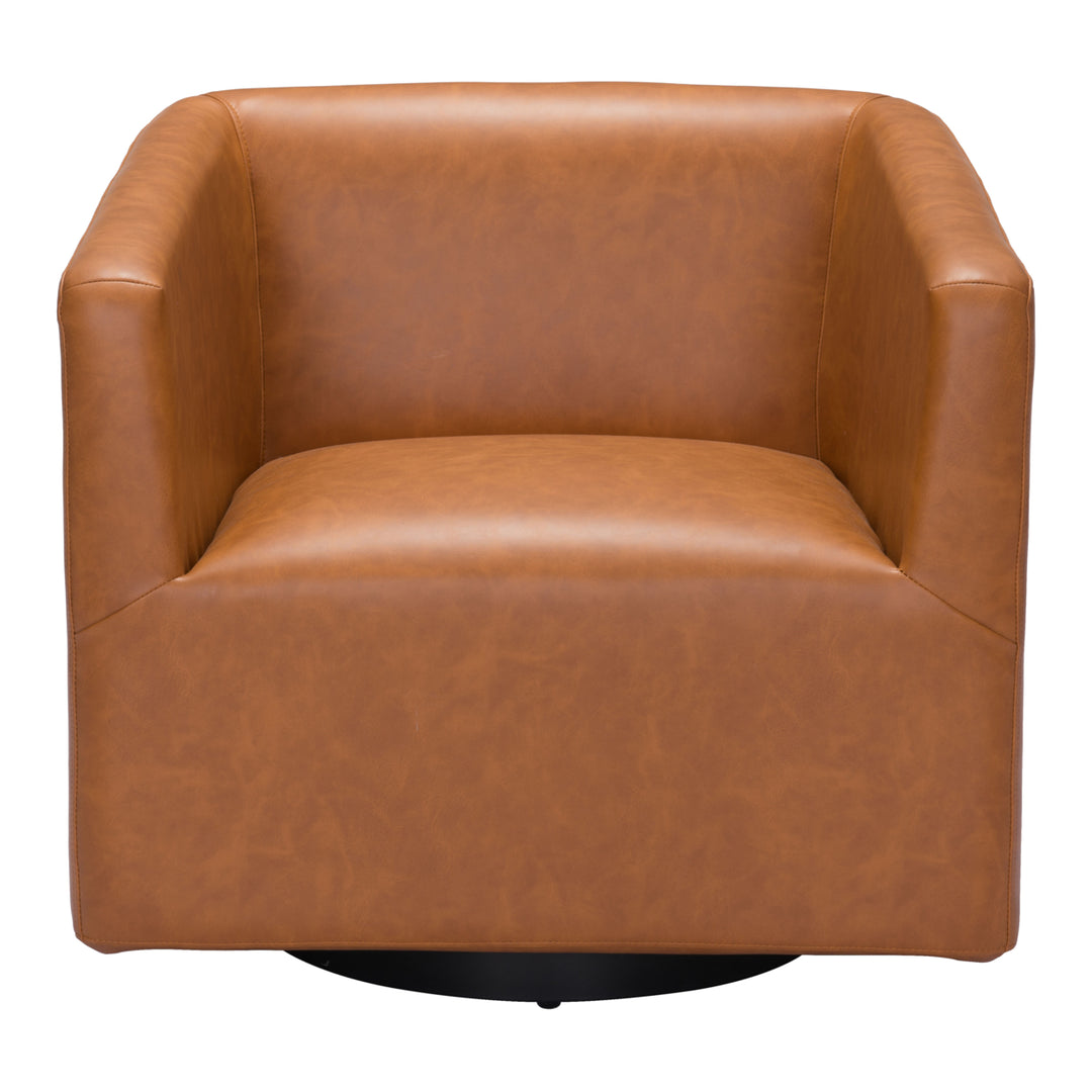 Brooks Accent Chair Modern Vinyl Upholstered Lounge Chair for Living Room Image 4