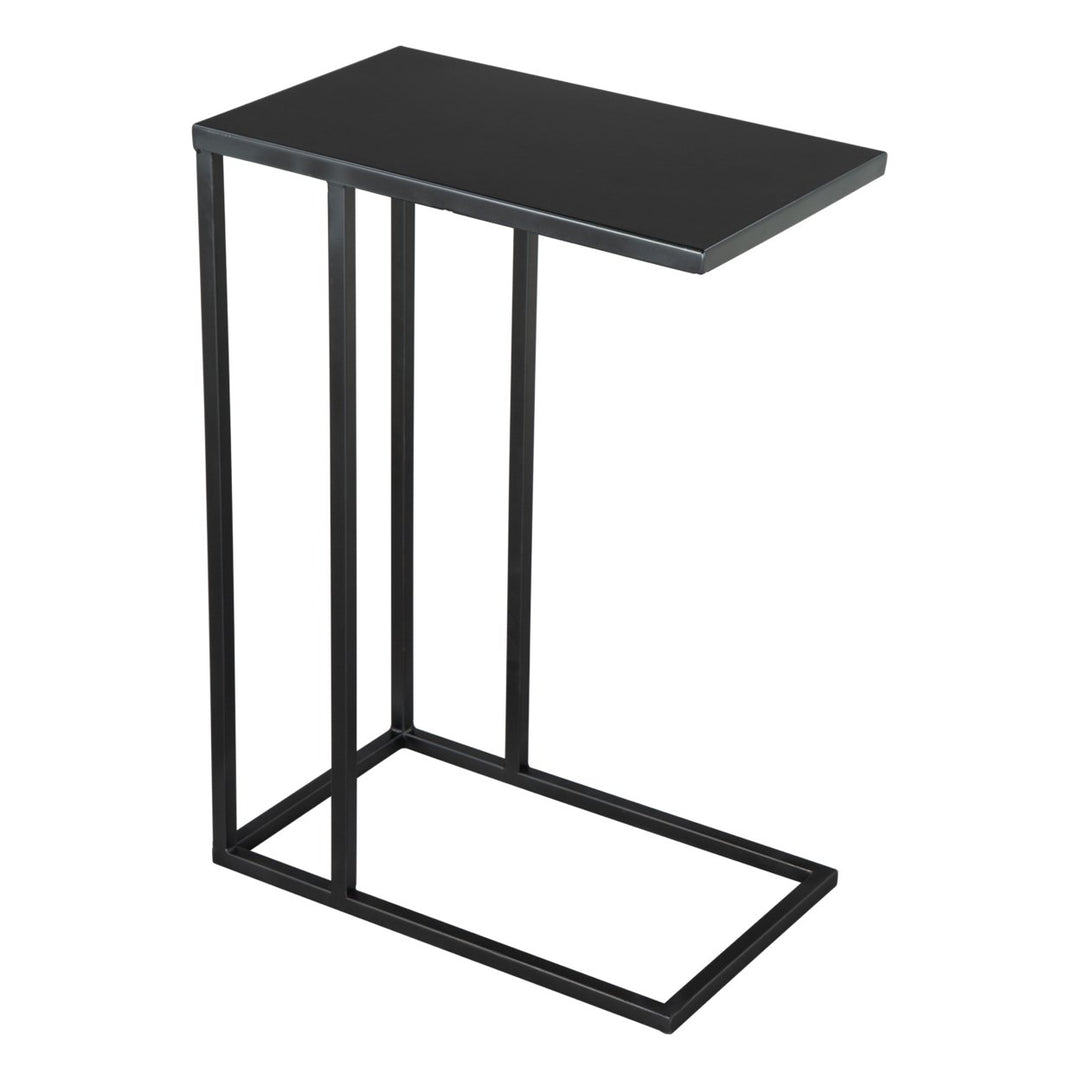 Atom Side Table Powder Coated Steel Frame Modern Minimalist Design Industrial Image 2