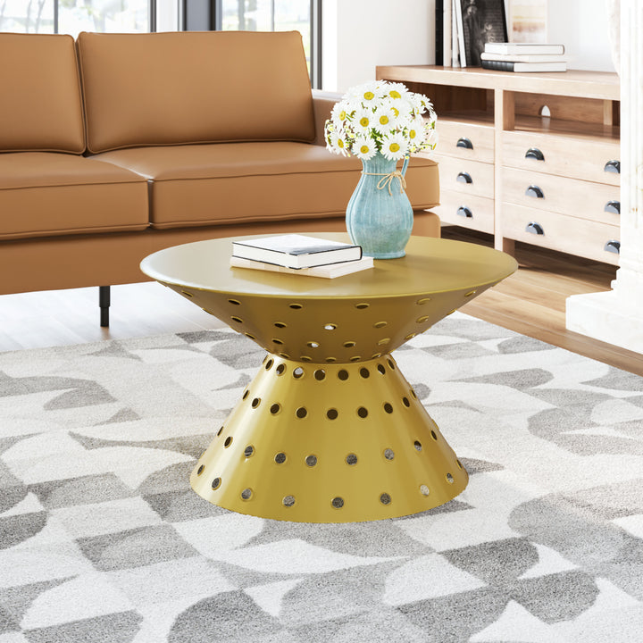 Electron Coffee Table Gold Image 7