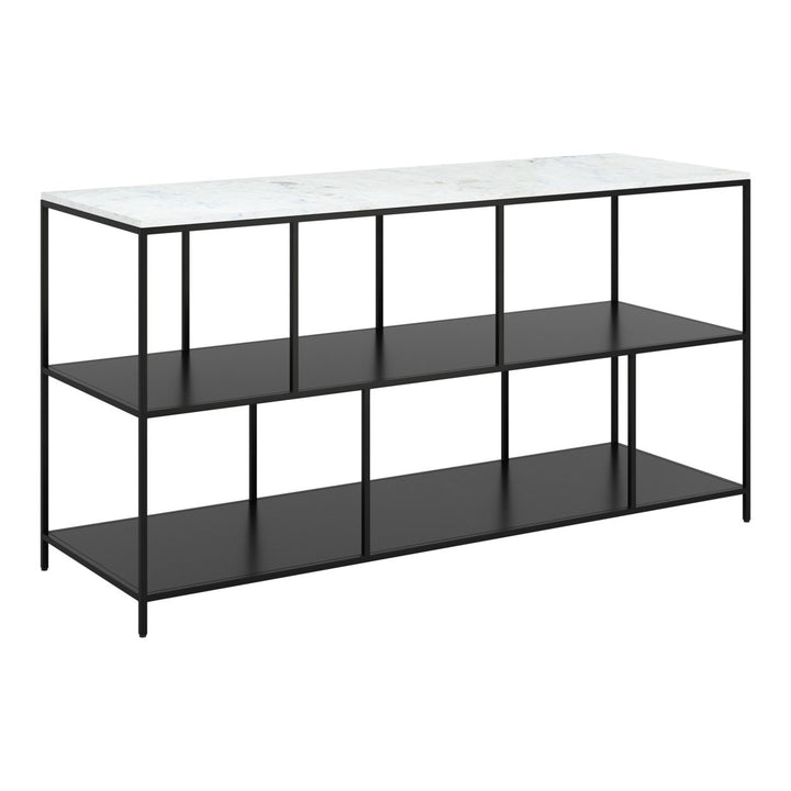 Singularity Console Table White and Black Image 1