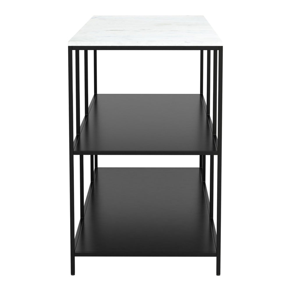 Singularity Console Table White and Black Image 2