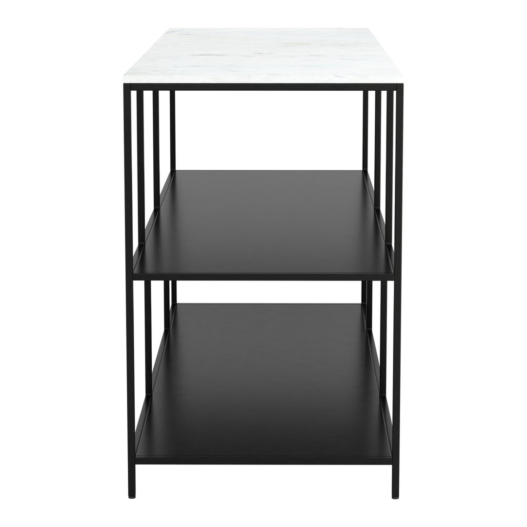 Singularity Console Table White and Black Image 2