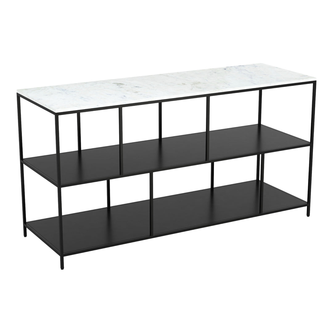 Singularity Console Table White and Black Image 5