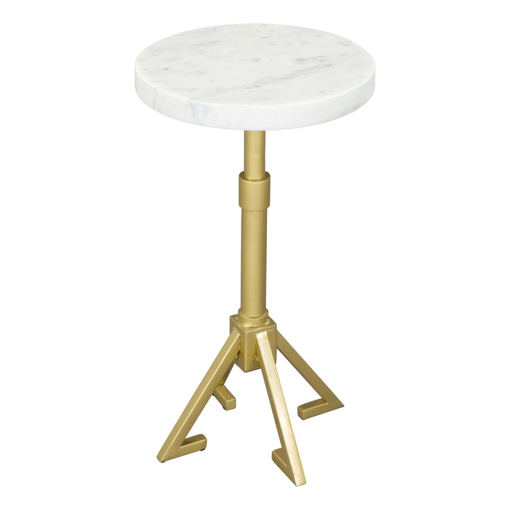 Maurice Side Table White and Gold Image 1