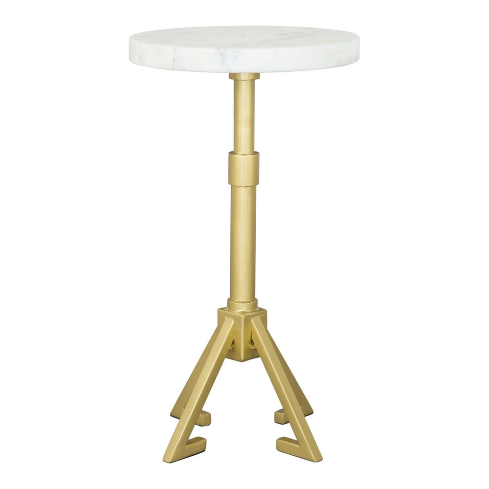 Maurice Side Table White and Gold Image 2