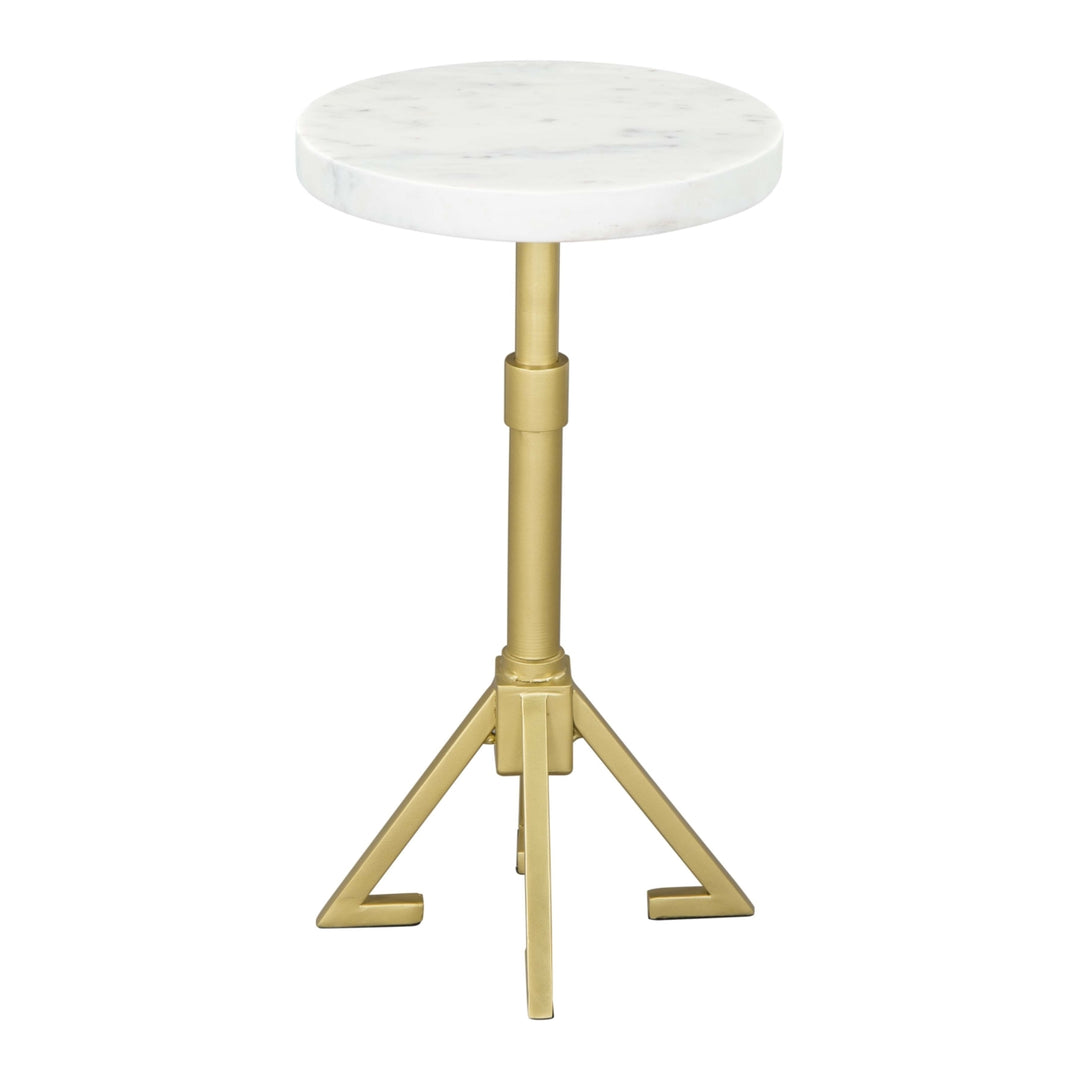 Maurice Side Table White and Gold Image 3