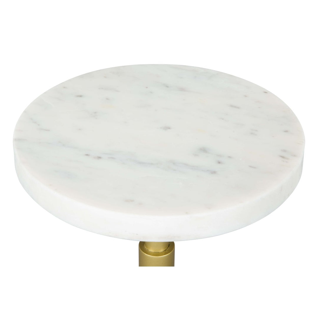 Maurice Side Table White and Gold Image 4