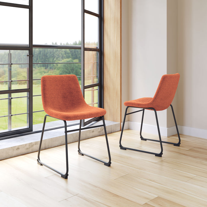 Smart Dining Chair (Set of 2) Burnt Orange Image 9