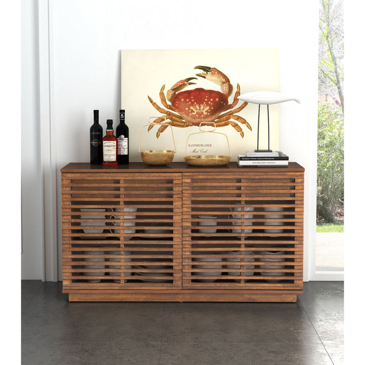 Linea Credenza Walnut Image 7