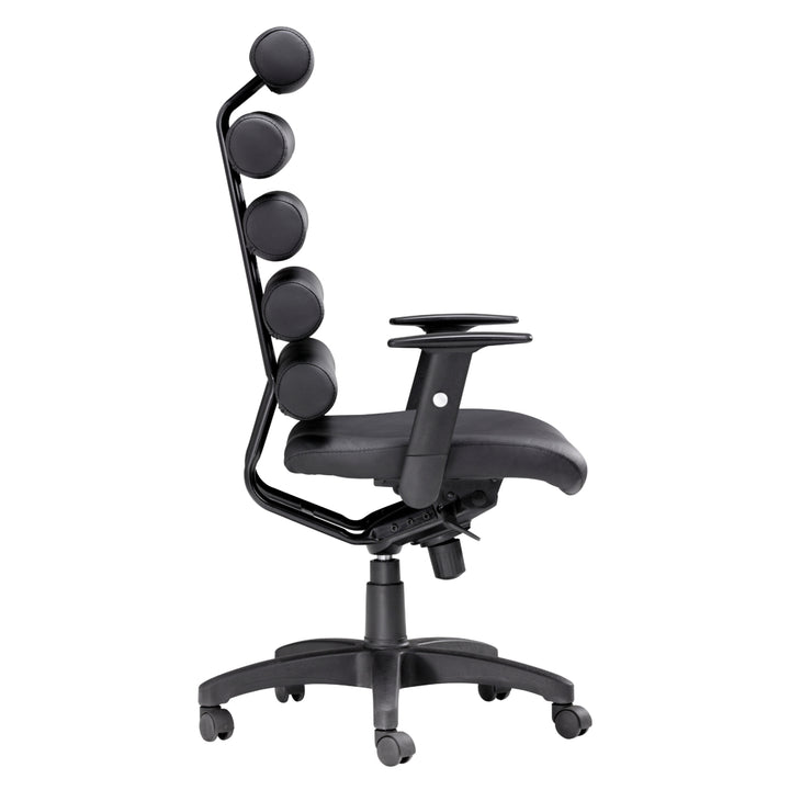 Unico High Back Office Chair with Lumbar Support Adjustable Arms Steel Frame Image 4