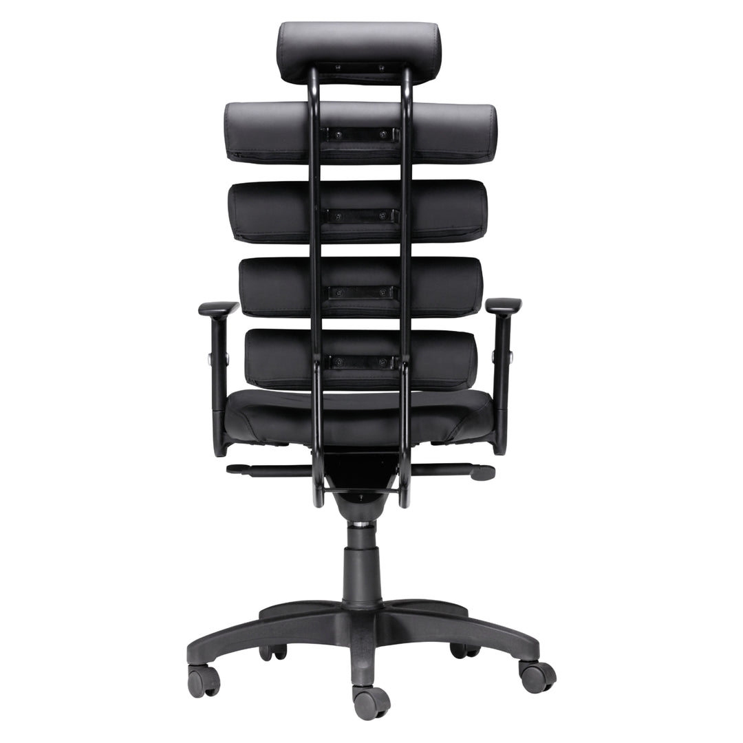 Unico High Back Office Chair with Lumbar Support Adjustable Arms Steel Frame Image 6