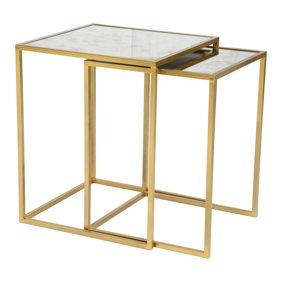 Calais Nesting Tables (2-Piece) Gold Image 1