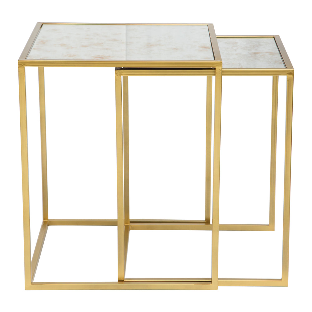 Calais Nesting Tables (2-Piece) Gold Image 2