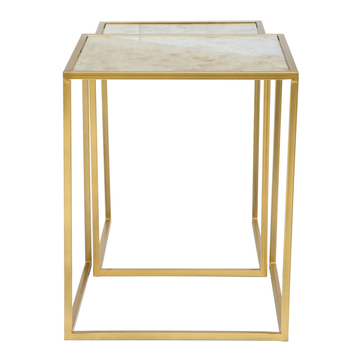 Calais Nesting Tables (2-Piece) Gold Image 3