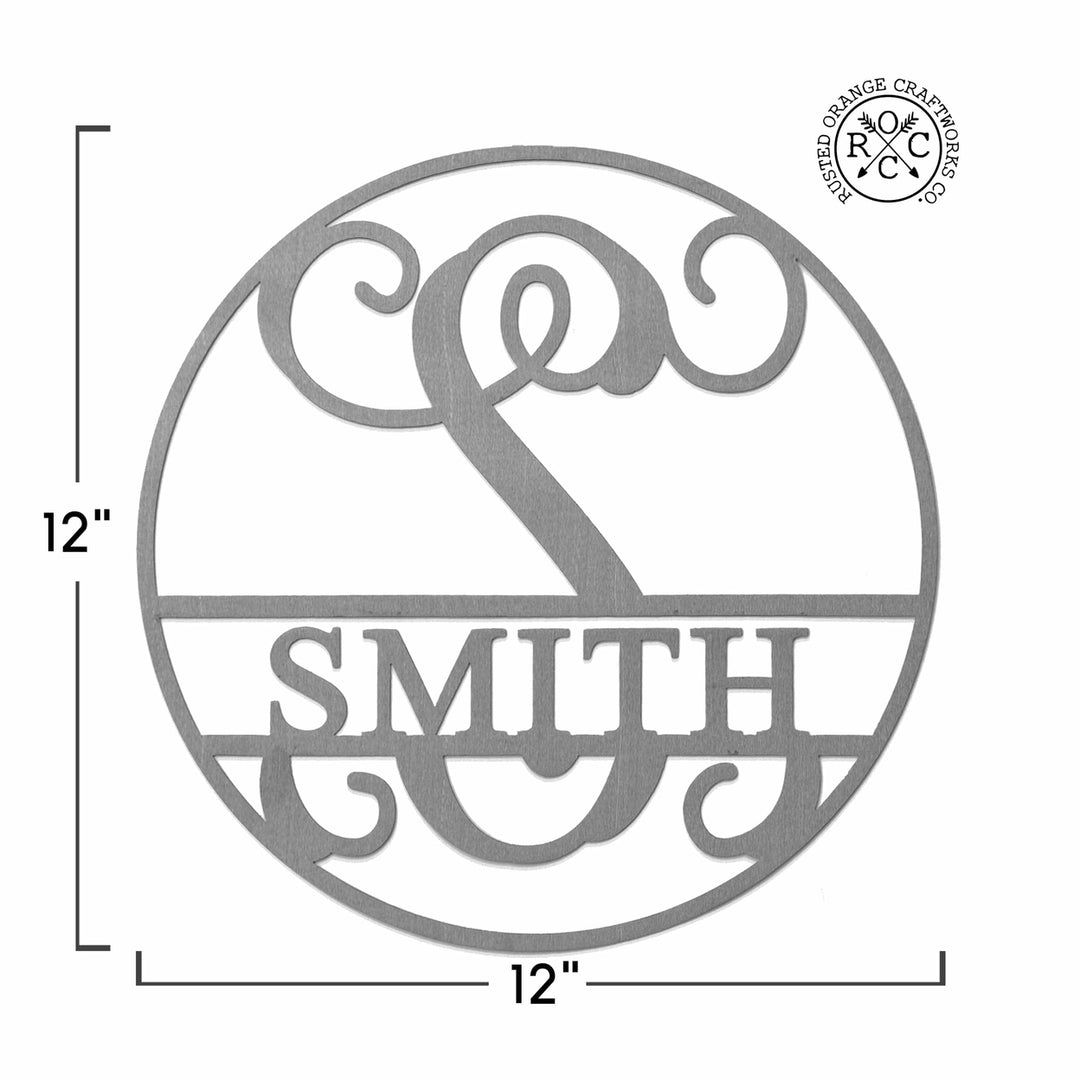 Email Offer 12" Circle Monogram With Name Image 4