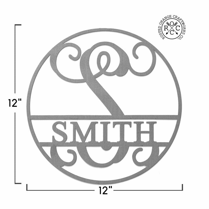 Email Offer 12" Circle Monogram With Name Image 4
