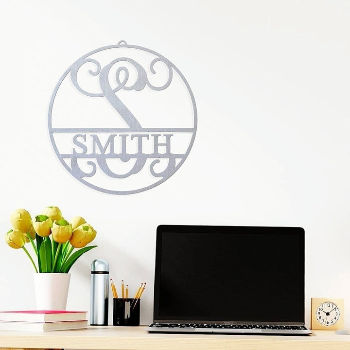 Email Subscribers ONLY 15" Metal Circle Monogram with Name Image 10