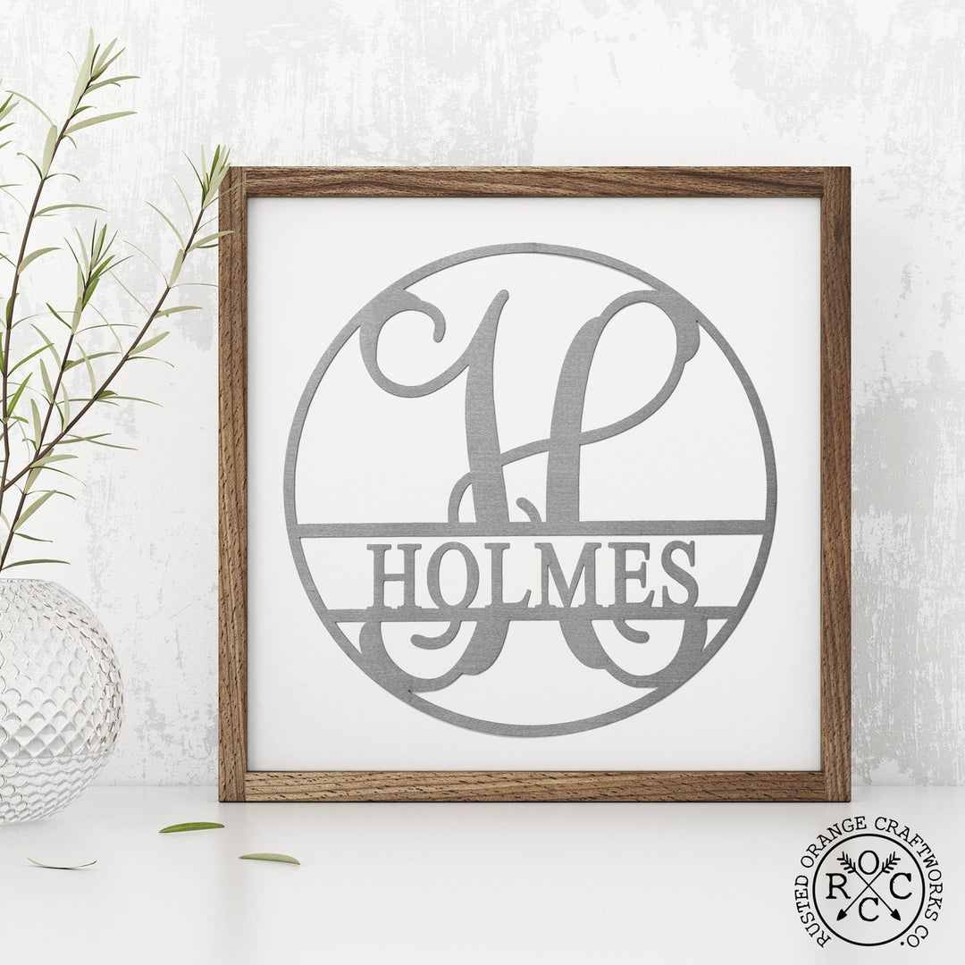 Email Offer 12" Circle Monogram With Name Image 7