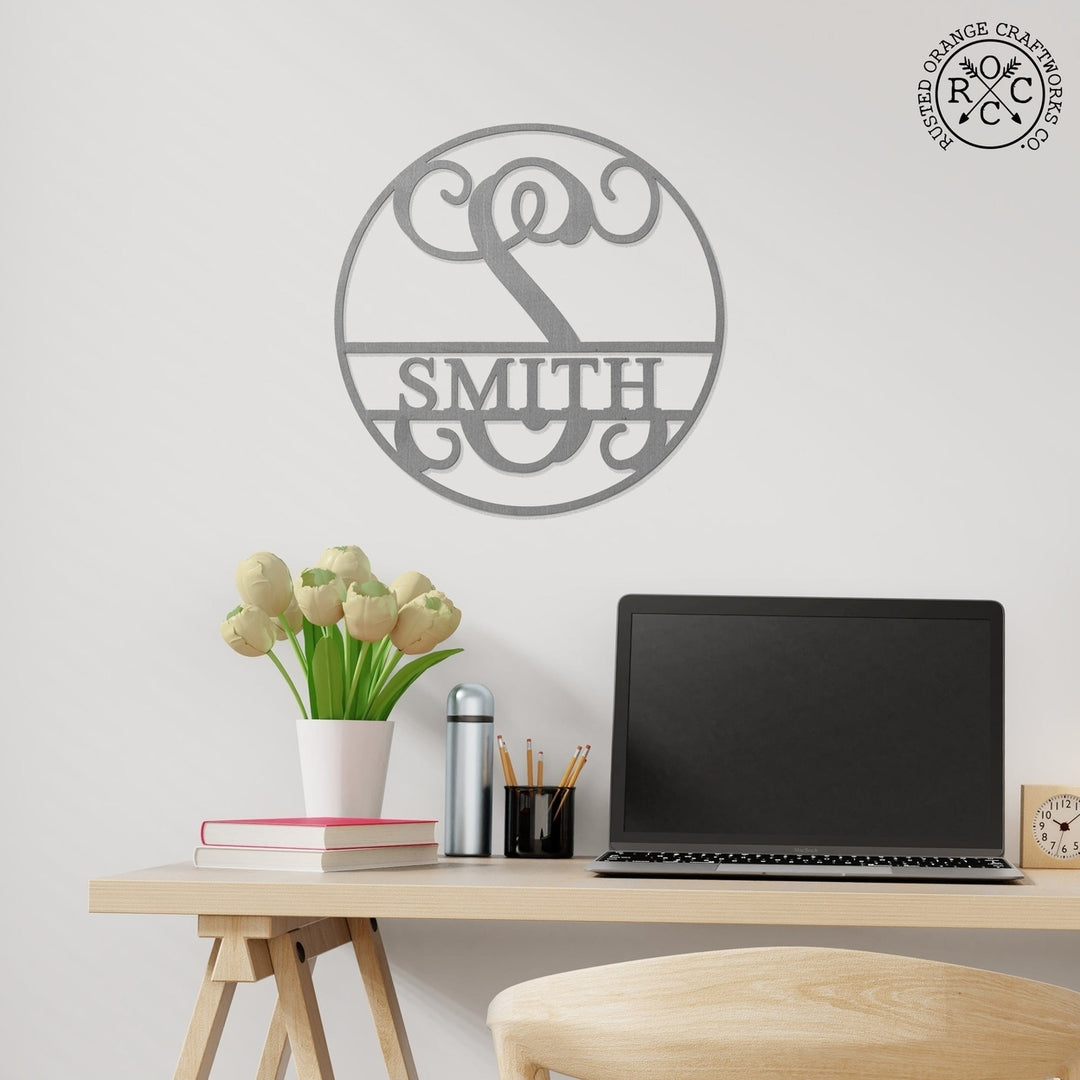 Email Offer 12" Circle Monogram With Name Image 9