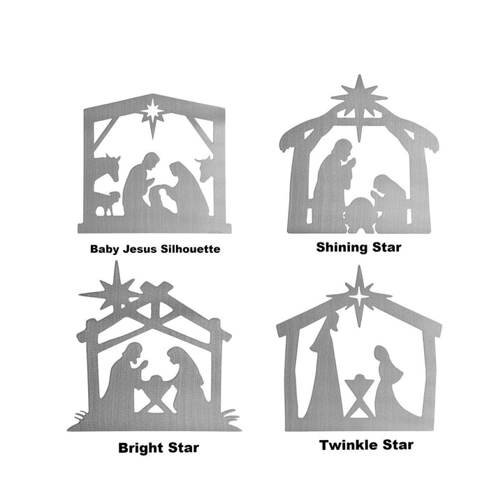 9" Nativity Silhouette - 4 Styles - Birth of Jesus Scene Figures Image 6