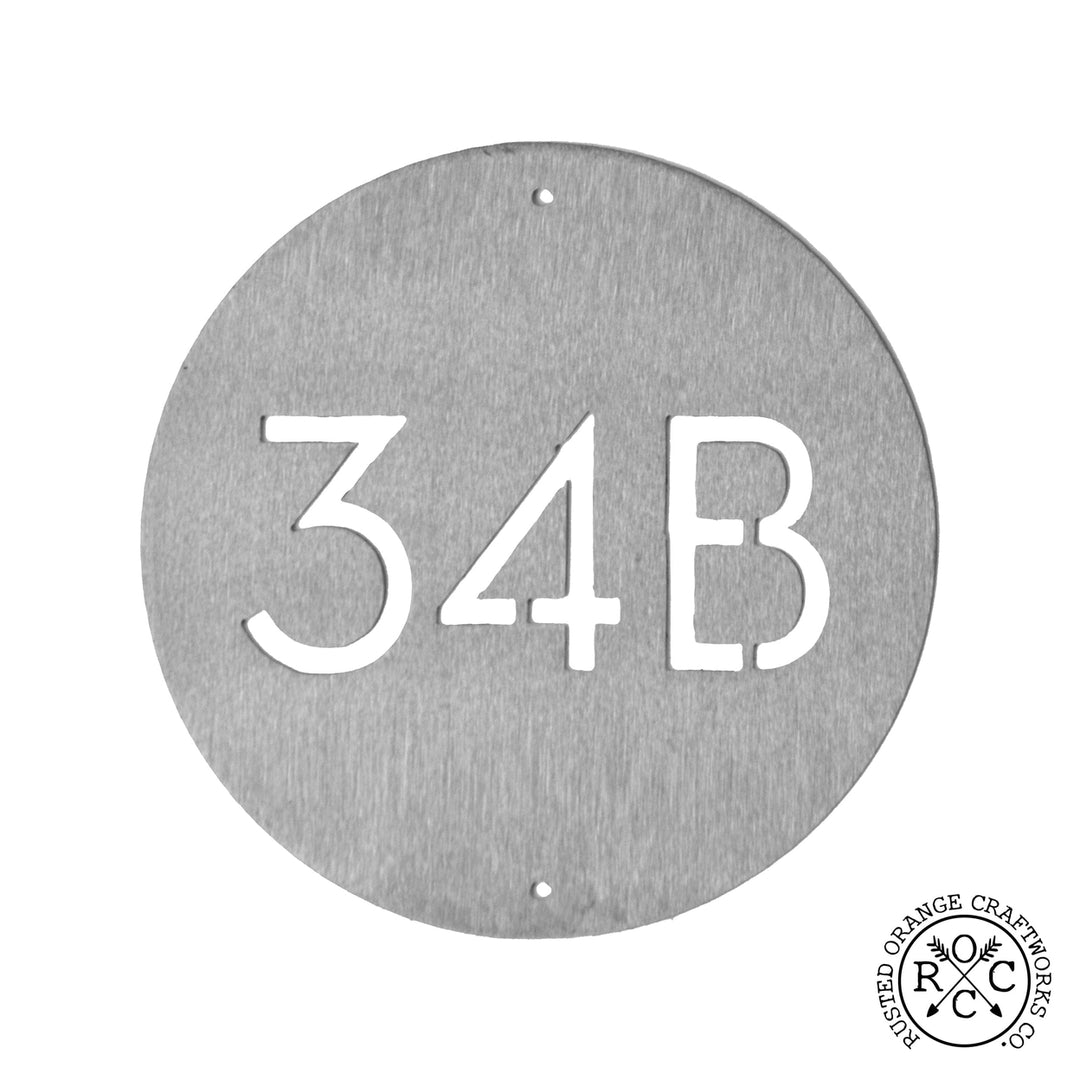 Downing Custom Address Plaque - 2 Sizes - Circular Address Plaque for House Numbers Image 6