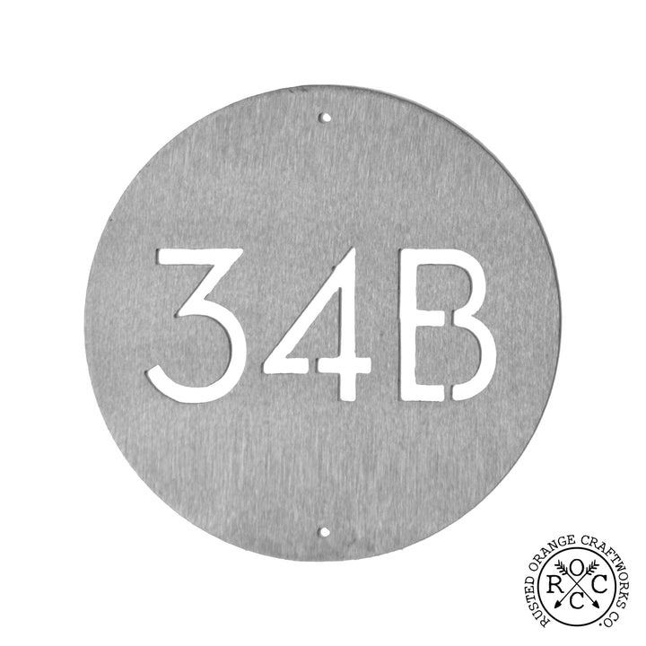 Downing Custom Address Plaque - 2 Sizes - Circular Address Plaque for House Numbers Image 6