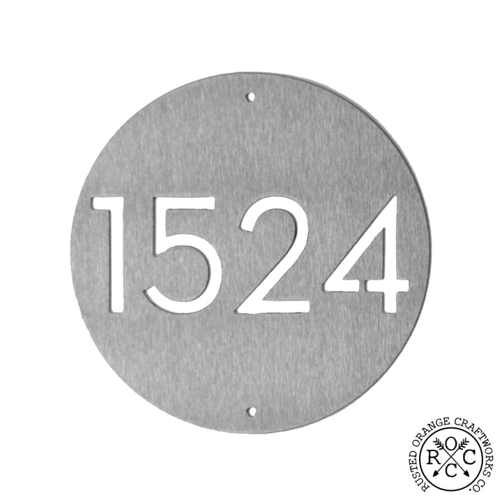 Downing Custom Address Plaque - 2 Sizes - Circular Address Plaque for House Numbers Image 7
