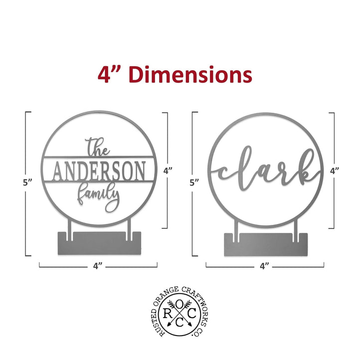 Anderson Tabletop or Shelf Personalized Name Sign - 2 Styles - Last Name Signs Image 11